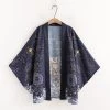 Juwas Japanese Vintage Style Kimono Outerwear Sun Protective