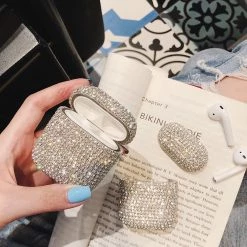 Juwas.com Online Store NEW ARRIVAL Luxurious Diamante Protective Case For Airpods 1 2