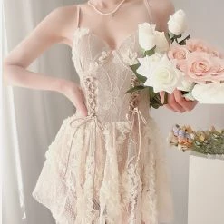Juwas Elegant Fairy Lace One-Piece Swimsuit NEW ARRIVAL