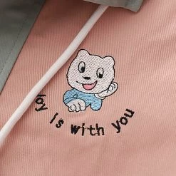 Juwas Cartoon Animal Embroidery Coat Tie Shirt Denim Pants NEW ARRIVAL