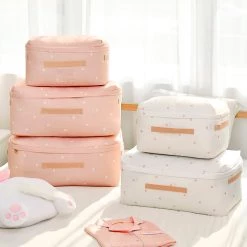 Juwas Chic Travel Bag Organizer- Pink And White NEW ARRIVAL