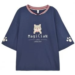 Juwas Kawaii Dog “Magician” Printed Tees 13 Juwas Kawaii Dog “Magician” Printed Tees