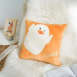 Juwas Cute Duck Throw Pillow
