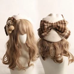 Juwas Plaid Big Bow Beret Hat NEW ARRIVAL