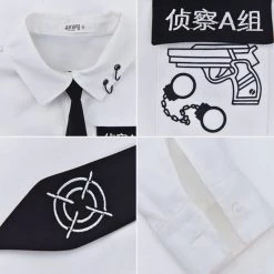 -Juwas Cool Detective Girl Themed Formal Shirt NEW ARRIVAL 10 -Juwas Cool Detective Girl Themed Formal Shirt NEW ARRIVAL
