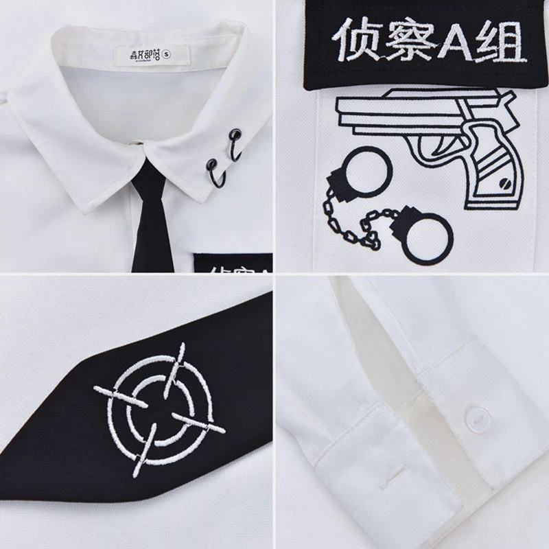 -Juwas Cool Detective Girl Themed Formal Shirt NEW ARRIVAL 6 -Juwas Cool Detective Girl Themed Formal Shirt NEW ARRIVAL