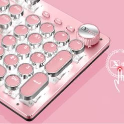 Juwas.com Online Store Kawaii Punk Gaming Wired Mechanical Keyboard For Mac, Windows