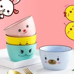 Juwas NEW ARRIVAL Cartoon Animal Print Ceramics Bowl