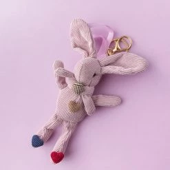 Juwas NEW ARRIVAL Bunny Hearts Mini Stuffed Keychain