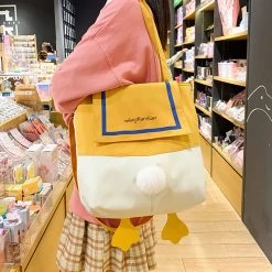 Juwas Duck Feet Shoulder Tote Bag NEW ARRIVAL