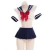 Juwas Sexy Blue Sailor Uniform- Top And Skirt