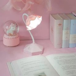 Juwas Kawaii Flowers Rechargeable LED Desk Lamp Lamp & Projector
