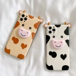 Juwas Kawaii 3D Cow Print IPhone Case 10 Juwas Kawaii 3D Cow Print IPhone Case