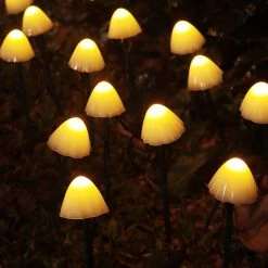 Juwas Solar Powered Mushroom Lights