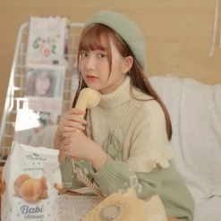 -Juwas Lolita Knitted Great Mock Neck Dress