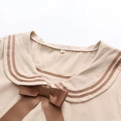 Juwas Academy Girl Bear Print Bow Dress