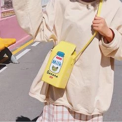 Juwas.com Online Store NEW ARRIVAL Cute Milk Crossbody Phone Bag