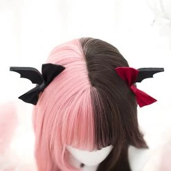 Juwas Harajuku Pink Brown Straight Wig