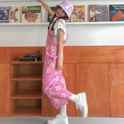 Juwas NEW ARRIVAL Flowers Print Rose Overalls Suitpants Dungaree 13 Juwas NEW ARRIVAL Flowers Print Rose Overalls Suitpants Dungaree