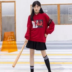 Juwas NEW ARRIVAL Gothic Japanese Anime Girl Graphic Print T-Shirt