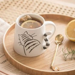 Juwas Cat Print Ceramic Mug