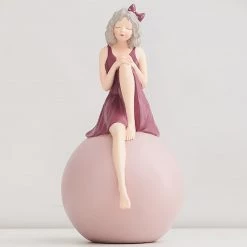 Juwas Girl Sit On Ball Ornaments NEW ARRIVAL