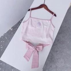 Juwas Cartoon Bear Print Tops