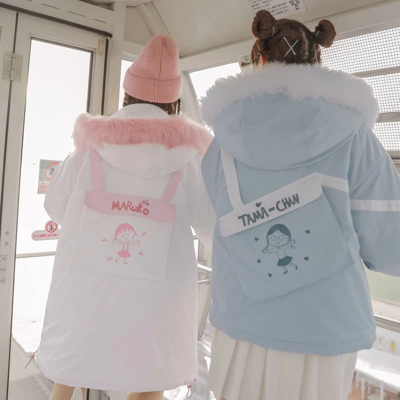 -Juwas Maruko Embroidery Fur Hoodie Coat NEW ARRIVAL 6 -Juwas Maruko Embroidery Fur Hoodie Coat NEW ARRIVAL