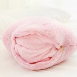 Juwas NEW ARRIVAL Kawaii Pink Peach Pillow And Blanket