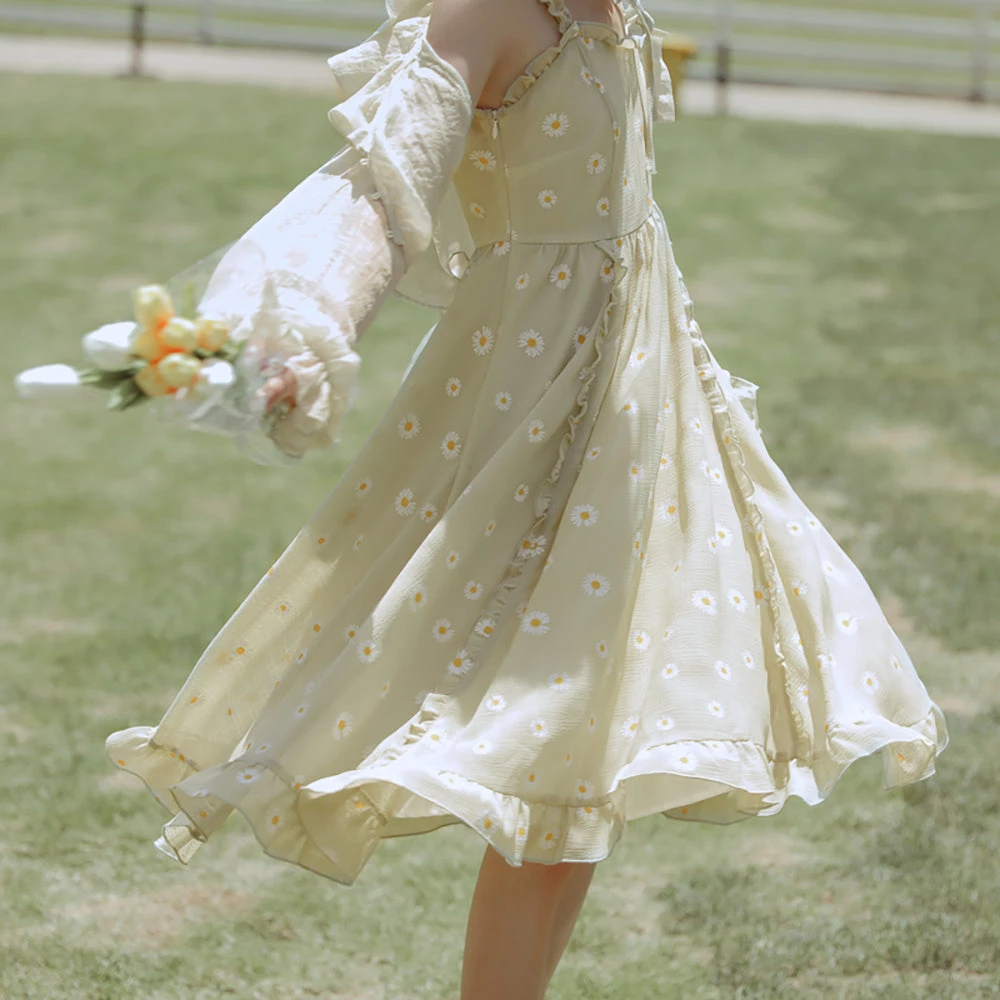 Juwas Fresh Spring Daisy Midi Dress 7 Juwas Fresh Spring Daisy Midi Dress