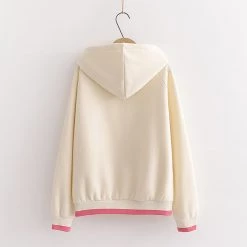 Juwas Kitty Embroidery Warm Hoodie NEW ARRIVAL