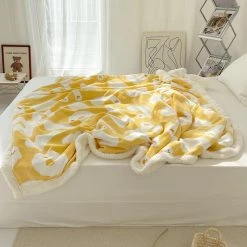 Juwas Duck Printed Yellow Blanket NEW ARRIVAL