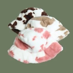 Juwas Cow Pattern Bucket Hat CLOTHING