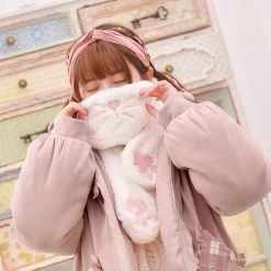 Juwas.com Online Store NEW ARRIVAL Kawaii Cat Paw Scarf
