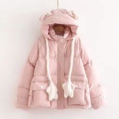 Juwas Rabbit Ears Cotton Padded Winter Coat NEW ARRIVAL