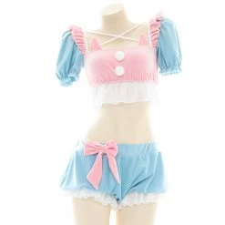 Juwas Pastel Cat Ruffles Lingerie Outfit