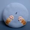 Juwas Kitty Paw Handmade Wool Beret