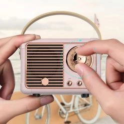 Juwas ACCESSORIES Cute 90s Retro Miniature Radio Speaker