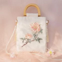 Juwas Flower Lace Vintage Mori Girl Hand Bag HOME&LIFESTYLE