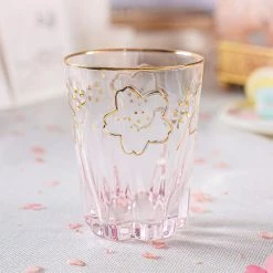 Juwas NEW ARRIVAL Cherry Blossom Glass Cup