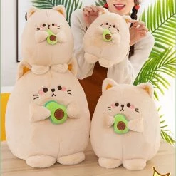 Juwas Kawaii Avocado Cat Plush Toy NEW ARRIVAL