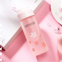 Juwas.com Online Store NEW ARRIVAL Kawaii Japanese Sakura Color Changing Water Bottle