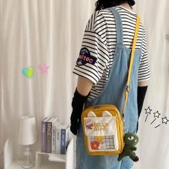 Juwas Hello Girl Embroidery Crossbody Bag HOME&LIFESTYLE