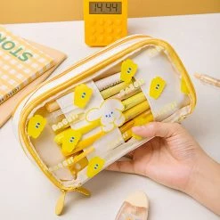 Juwas Rabbit Print Large Capacity Pencil Case NEW ARRIVAL