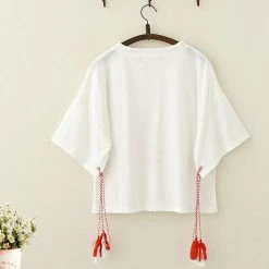 Juwas.com Online Store NEW ARRIVAL Japanese Sakura Spring Tassel Top