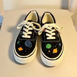 Juwas Planets Print Canvas Sneaker NEW ARRIVAL