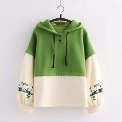 Juwas Lovely Panda Print Hoodie