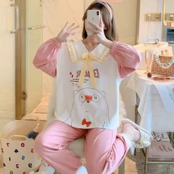 Juwas Cute Bear Theme Pajamas Set