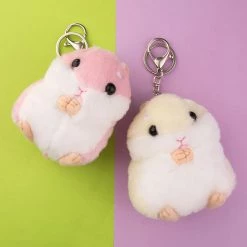 Juwas NEW ARRIVAL Kawaii Hamster Plush Keychain