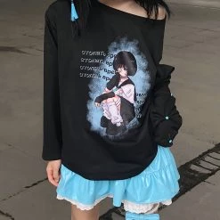 Juwas Gothic Asymmetry Loose Hoodie NEW ARRIVAL